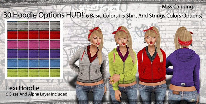 :: Miss Canning :: [ Lexi Hoodie ] 30 Hood Options!