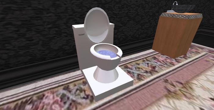 White Toilet w/ Sit