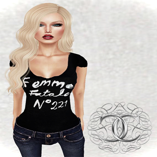 [Cavalieri]- Femme Fatale Top- Black