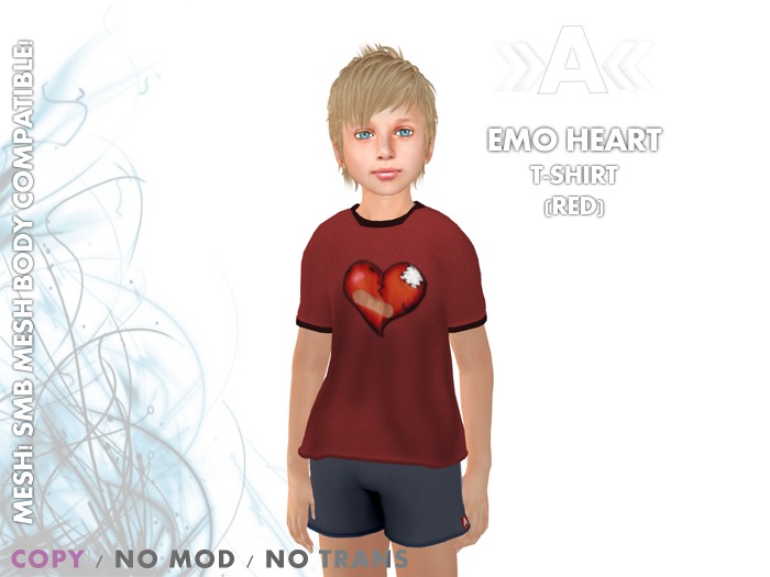 >> ATAKK <<  Emo Red Heart