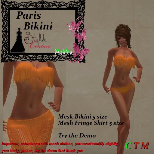 Paris Bikini Set Orange