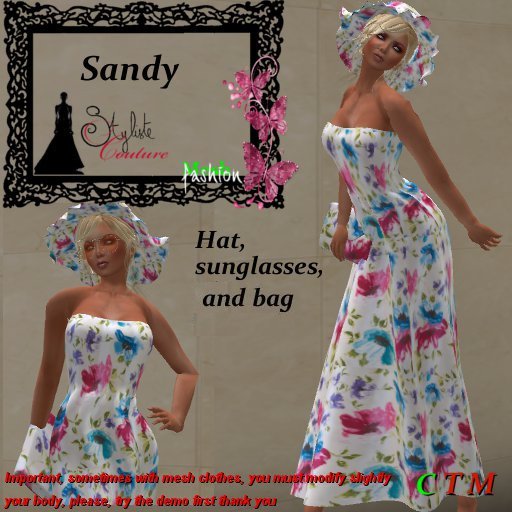 Sandy Bleu Pink Flower + Hat