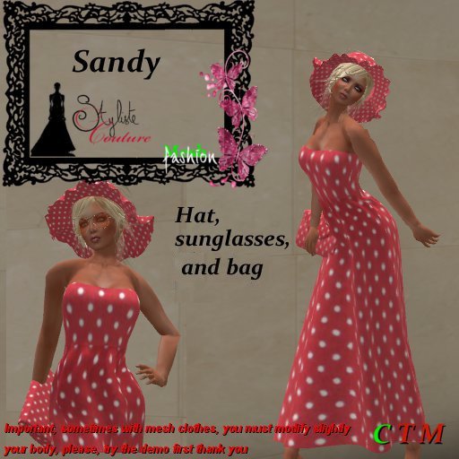 Sandy Rouge a pois + Hat