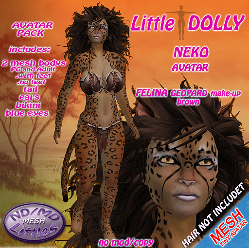 ND/MD Little DOLLY NEKO ( FFELINA ) AVATAR PACK