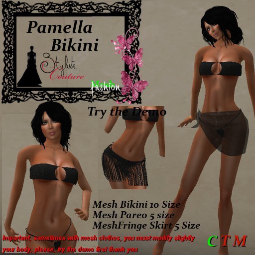 Pamela Bikini Set Black Sequin