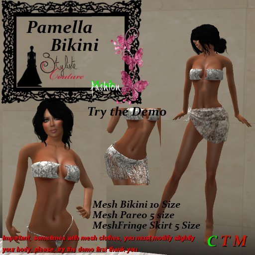 Pamela Bikini Set Sylver sequin