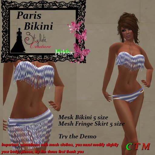 Paris Bikini Set 2 COlor striped
