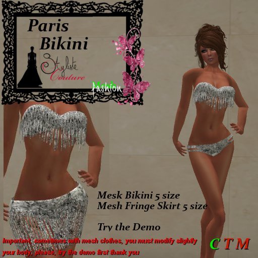 Paris Bikini Set Sylver sequin