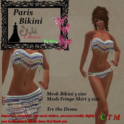Paris Bikini Set DG Color Strip