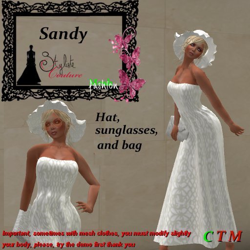 Sandy White Arabesque + Hat