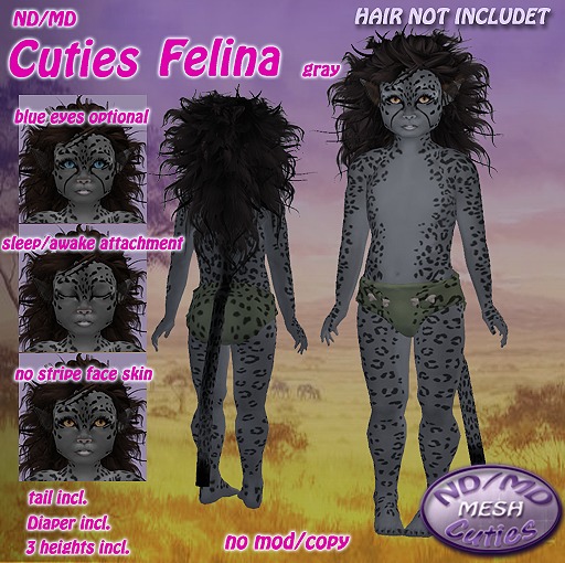 ND/MD Cuties Felina gray