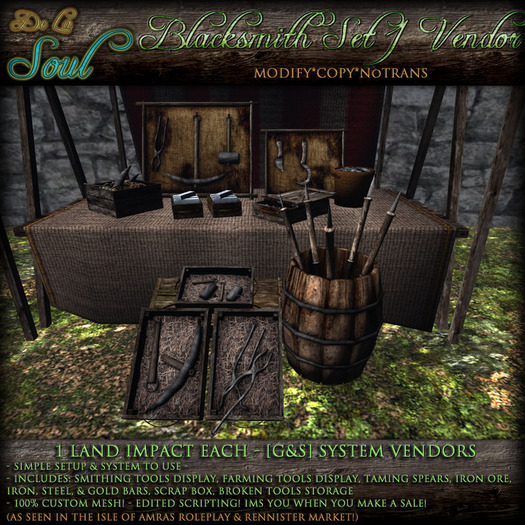 DLS~[G&S] Vendors - Blacksmith Set 1 (RETIRED)