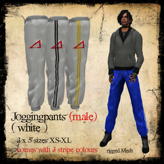 ::Chaly's:: Jogging Pants white