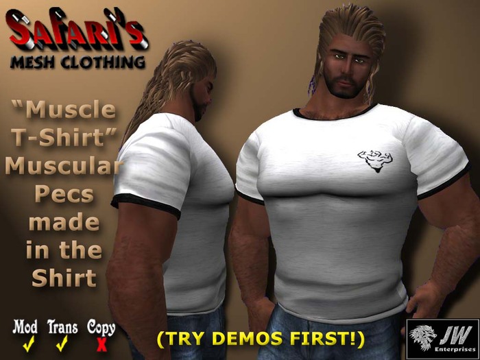 Safari's - Muscle T-Shirt (Gray/Black)