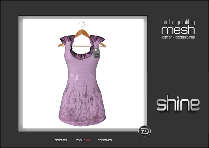  shine by [ZD] - MESH - Ruffled Collar Minidress