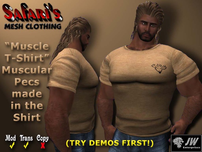 Safari's - Muscle T-Shirt (Tan)