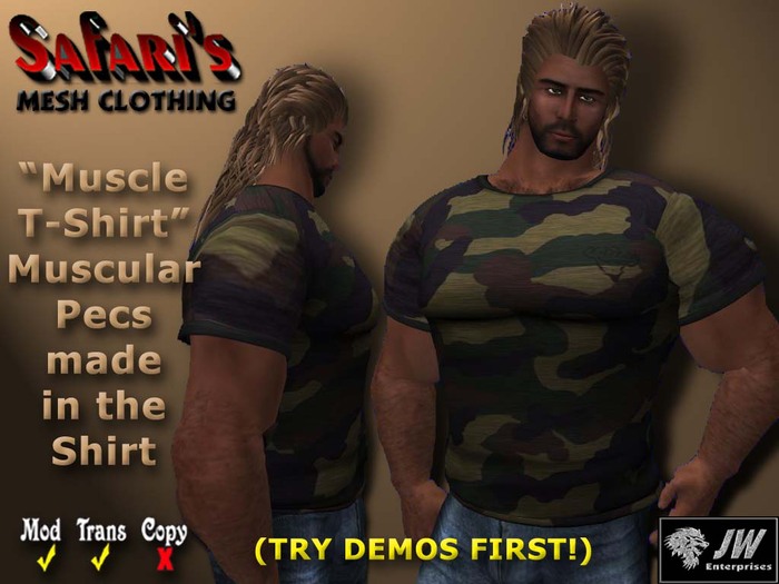 Safari's - Muscle T-Shirt (Camo 3)