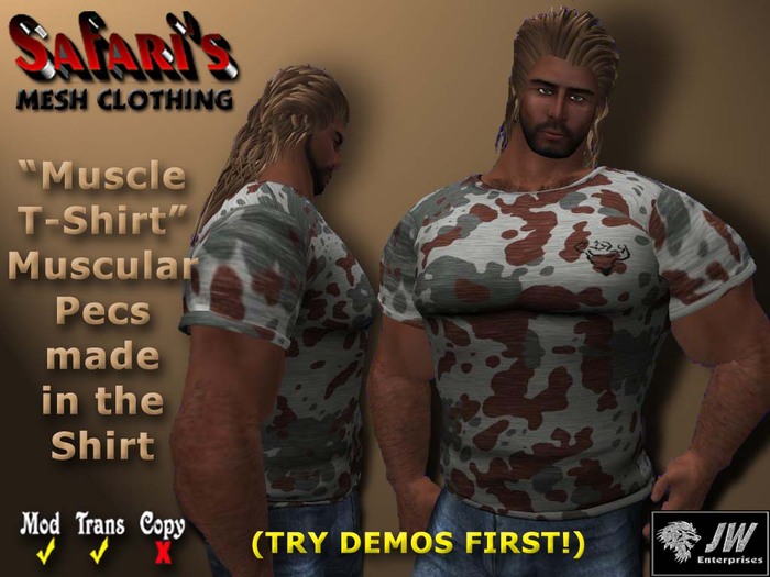 Safari's - Muscle T-Shirt (Camo 7)