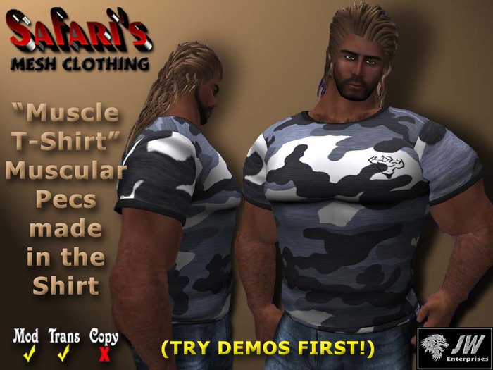 Safari's - Muscle T-Shirt (Camo 6)