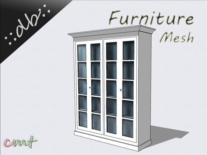 ::db furniture:: White wooden Vitrine