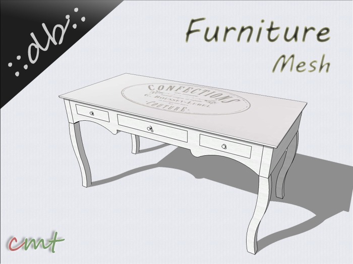 ::db furniture:: White wooden Table