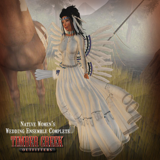 [Timber Creek] Native Women's Wedding Ensemble-Boxed