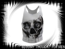^^GT^^ Couple Skull Slim Tank top men