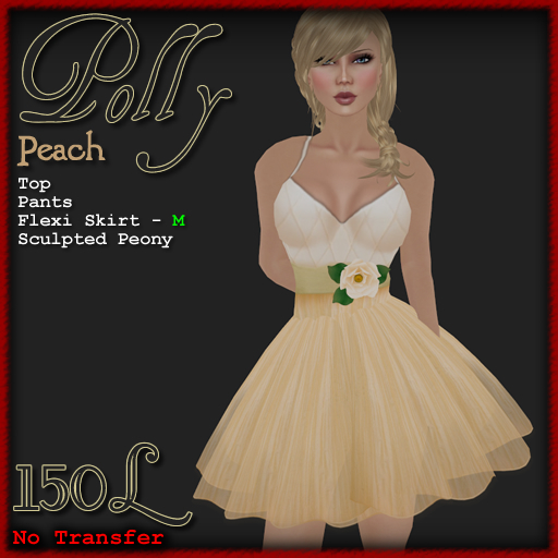 [ Demure ] Polly Dress - Peach