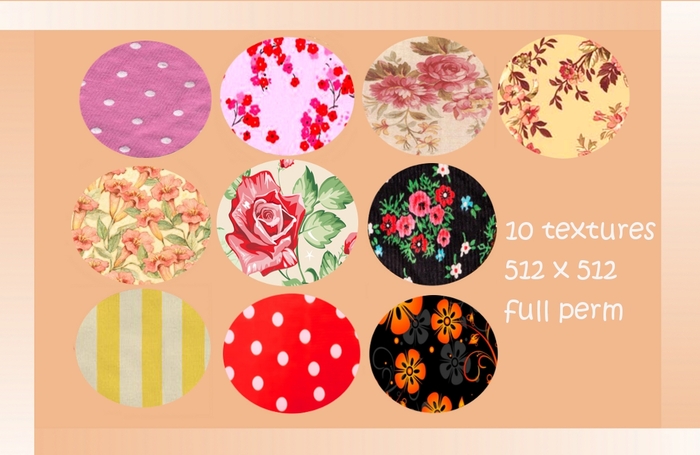 **Stylovely** - 10 textile texture and flovers