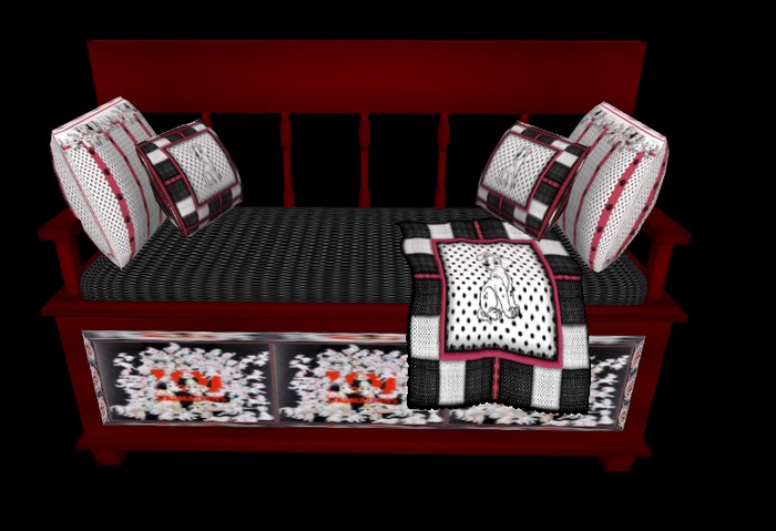 Cute Bench w/Poses-Dalmation