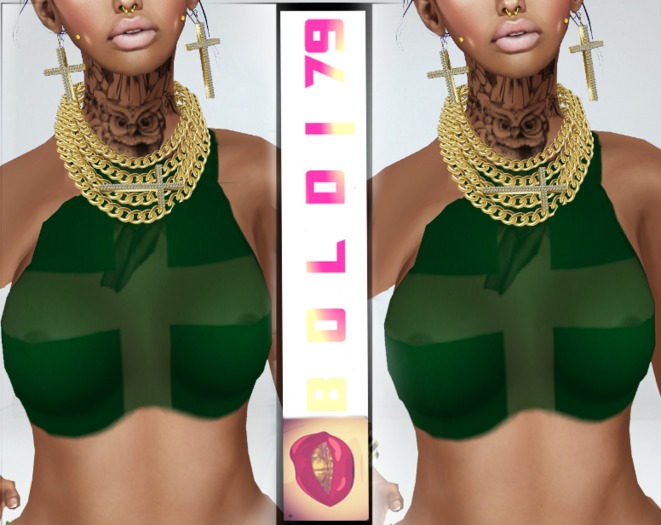 .:B79:. Brown SeeThrew Cross Top