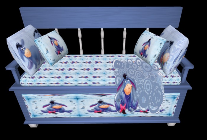 Cute Bench w/Poses-Eeyore