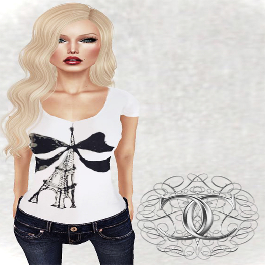 [Cavalieri]- I Love Paris Top