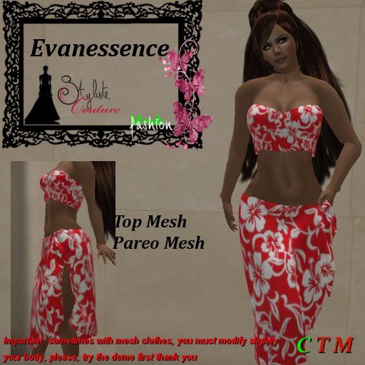 Evanessence Summerbeach HAwaii Rouge blanc