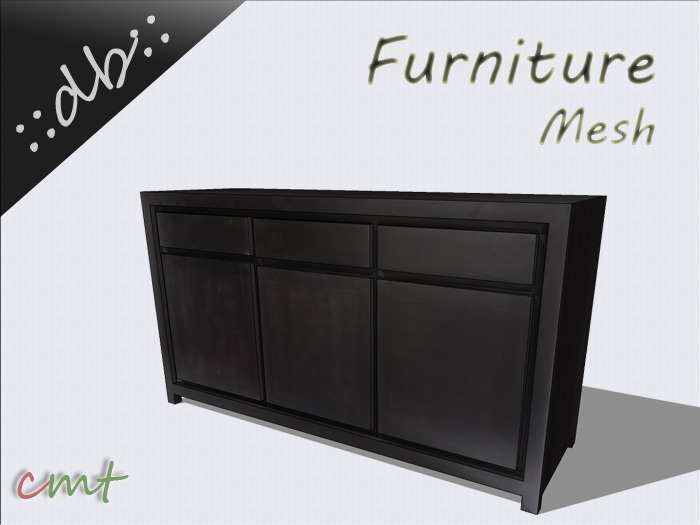 ::db furniture:: dark shiny wood buffet 