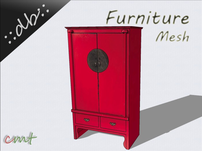 ::db furniture:: SHANGHAI red cabinet 