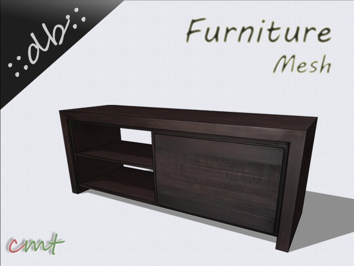 ::db furniture:: dark wood tv cabinet