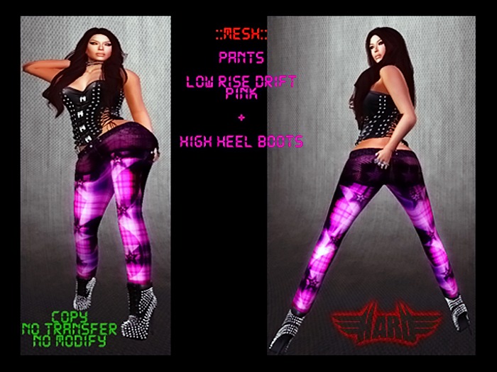 H.A.R.D _ Pants Low Rise_Drift Pink