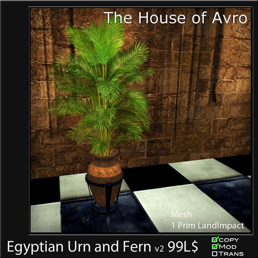 Classical Victorian Planter with Fern - Mesh