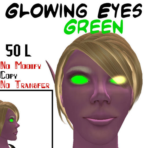 Glowing Eyes Green