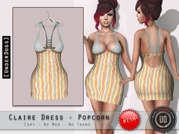 [UD] - Claire Dress - Popcorn - Mesh (Bag)