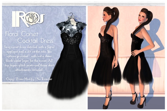 corset cocktail dress