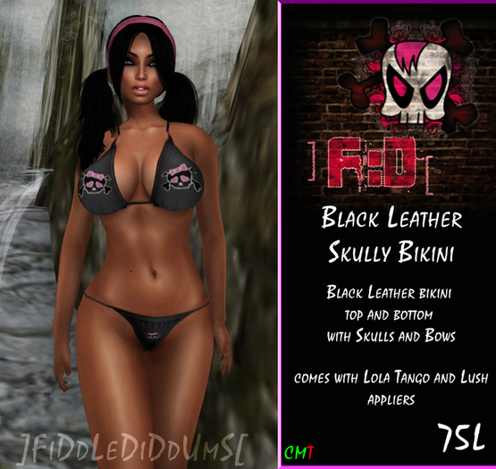 ]FiDdLeDiDdUmS[ Black Skull Bikini
