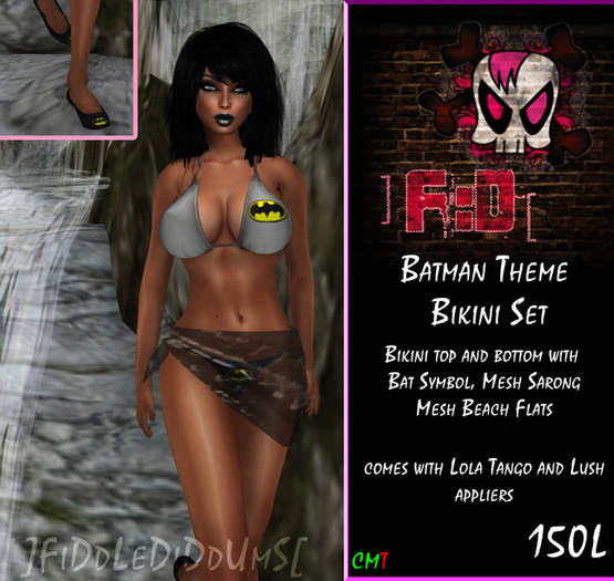 ]FiDdLeDiDdUmS[ Batman Bikini Beach Set
