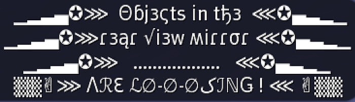 Objects In The Rear View Mirror...Are Loosing! - Gesture