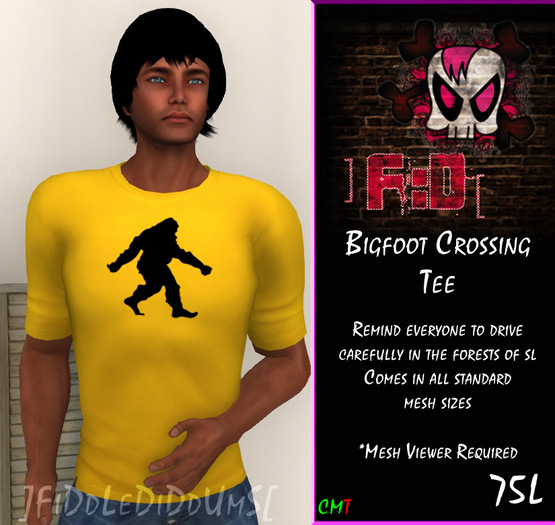 Bigfoot Crossing Mens Tee