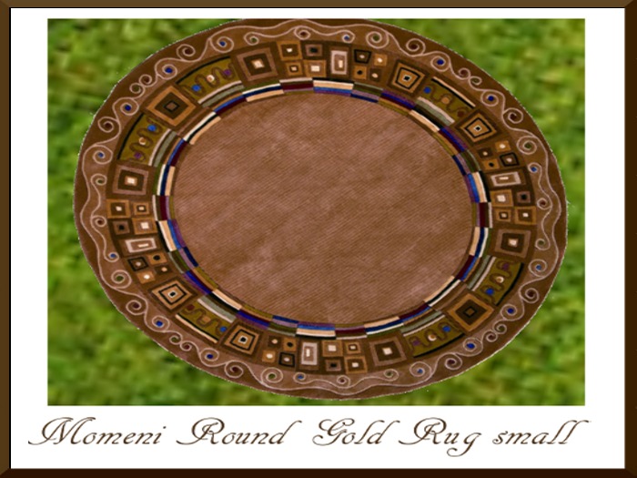 Momeni Round Gold Rug small