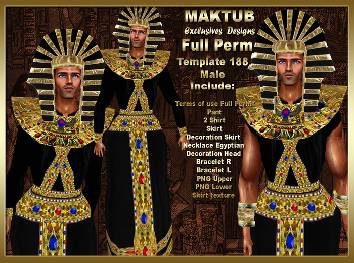 MAKTUB TEMPLATES 188 EGYPTIAN MALE