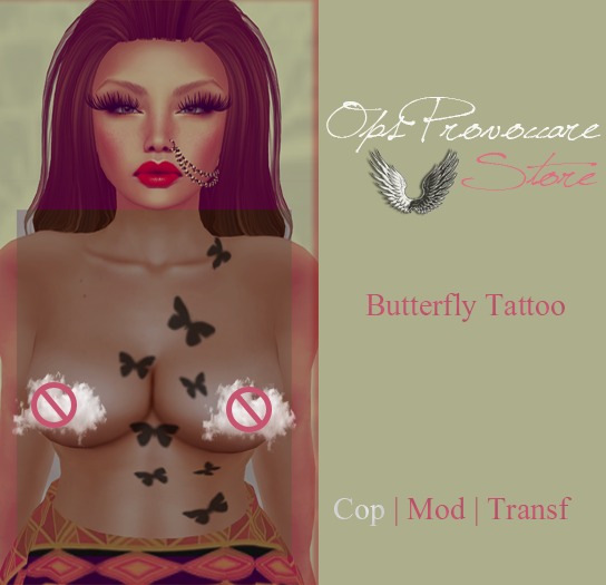 OPS Provoccare Store Butterfly Tattoo