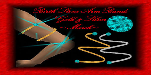 Birthstone Armbands - March